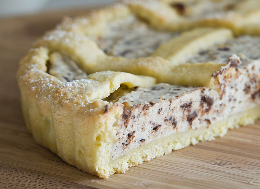 Torta de Ricota com geleia de Maracujá